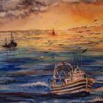 GISLAINE AQUARELLE - Bateaux sur l eau