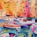 Dominique Boni - Camogli (Ligurie) le port