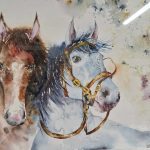 GISLAINE AQUARELLE - amour équin