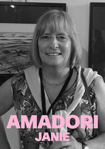 carte presentation AMADORI JANIE aquarelliste